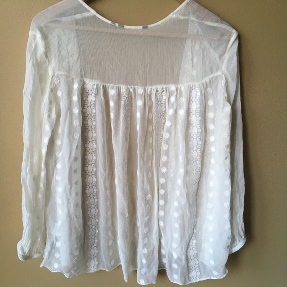 Silk Georgette Embroidered Wrap Top - Picture 7 of 7